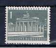 D+ Berlin 1956 Mi 140 Mng Brandenburger Tor - Unused Stamps