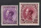 Belgie OCB 391 & 393 (*) - 1934-1935 Leopold III.