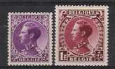 Belgie OCB 391 & 393 (*) - 1934-1935 Leopold III.