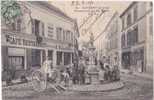 TAVERNY : Fontaine Et Rue De L' Eglise - Taverny