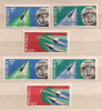 POLAND 1963 MIX 2nd TEAM MANNED SPACE FLIGHTS & VISIT 2sets MNH - Neufs