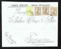 Romania 1912 Cover From Slatina To Temesvar Nice Franking Ferdinand 4 Stamps !! - Covers & Documents