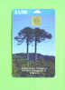 CHILE - Chip Phonecard/Araucaria Pine Tree - Chili