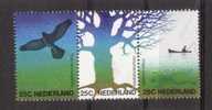 Nederland 1974 Nvph Nr 1043 A-1045 A , Mi Nr 1023 - 1025, Met Hele Lichte Plakresten, Natuur En Milieu - Unused Stamps