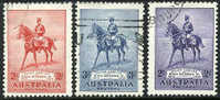 Australia #152-54 Used KGV 24th Anniv Set From 1935 - Oblitérés