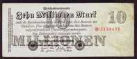 DEUTSCHES REICH - 10 Millionen Mark 1923 - 10 Millionen Mark