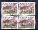 PL+ Polen 2001 Mi 3890 Gutshof (Viererblock) - Used Stamps