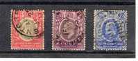 GB29) GRAN BRETAGNA COLONIE  -East Africa And Uganda 1903 -Serietta 3val USED - East Africa & Uganda Protectorates