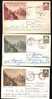 Romania 1955-6 Postal Stationery Enteire Postal Postcard Tramway,tram 3 Diff Colour. - Tram