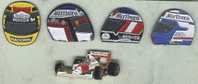 Lot De 5 Pin´s Marlboro - F1 - Casques - BERGER - PROST - ALESI - Marlboro Honda - Voiture - F1