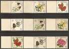 Bhutan 1967 Mi# 130-138 ** MNH - Flowers - Bhoutan