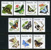 Australia #872-80 Mint Never Hinged Butterflies Set From 1983 - Mint Stamps