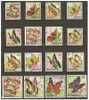 Burundi Papillons-Butterflies-Série 16 Timbres-oblitérés-1968-Congo - Oblitérés