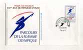 - FRANCE FDC . J.O. D´ALBERTVILLE 92 . CACHET 1er JOUR 14/11/91 PARIS - Winter 1992: Albertville