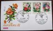 1981 ITALY FDC ITALIA ROSE ROSES EUROPEAN FLOWER SHOW EURO FLORA 81 - Roses