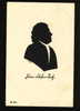 Illustrator W. BITHORN - Silhouette Johann Sebastian Bach Germany COMPOSER Series - #  6607/661  Pc 19446 - Silhouette - Scissor-type