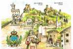 SAN MARINO - UNIF.BF77 FOGLIETTO - 2002 SERIE TURISTICA    - NUOVO ** - Blocs-feuillets