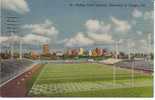 University Of Tampa Florida, Phillips Field Stadium Football On C1940s Vintage Linen Postcard - Tampa