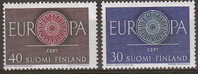 Finlandia 1960 Europa 2 Vl  Nuovi Serie Completa - 1960