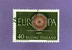 FINLANDE TIMBRE N° 502 OBLITERE EUROPA 1960 - Gebraucht