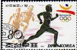 Sommer-Olympiade 1982 Korea 3223 Aus Block 264 O 1€ Leichtathletik 1500-Sprint Maskottchen Olympic Sport Stamp Of Corea - Summer 1992: Barcelona