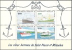 Saint-Pierre & Miquelon 1994 Michel Bloc Feuillet 3 Neuf ** Cote (2007) 12.50 Euro Vieux Bateaux - Blocs-feuillets