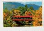 Covered Bridge Over The Saco River, Conway, New Hampshire - White Mountains