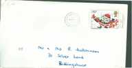 1981 ENVELOPPE  WARE TO BILLINGSHURST - ZEGEL STAMP SNOWMAN BY CHILDREN PAINTING - Unclassified