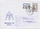 Belgium Cover Sent To Germany Brüssel 30-6-1972 With BELGIA 72 Cachet - Lettres & Documents