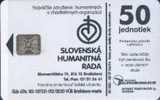 # SLOVAKIA A8 Sl. Humanity Rada  50 Sc5 04.94 Tres Bon Etat - Slovaquie