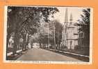 Clinton  NJ  Leigh Street & Baptist Church   Early 1900's Postmark - Clifton