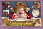 Embossed, Thanksgiving Greetings.  1909 - Thanksgiving