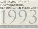 Deutschland Jahres-Sammlung 1993 47 ETB,BRD 1645-1708 SST 180€ Jahrgang Ersttagsblatt Yearbook Document Stamp Bf Germany - Other & Unclassified