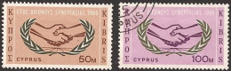 CYPRUS..1965..Michel # 256-257...used. - Gebraucht