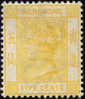 Hong Kong #41 (SG #58) SUPERB Mint Hinged 5c Yellow Victoria From 1900 - Unused Stamps