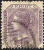 India #21 (SG #56) Used 8p Lilac Victoria From 1865-67 - 1858-79 Kolonie Van De Kroon
