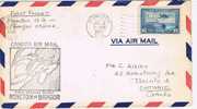 Carta, Aerea, MONCTON 1941 ( Canada), Cover, Lettre, - Airmail