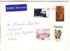 GOOD CANADA Postal Cover To ESTONIA 1998 - Good Stamped - Briefe U. Dokumente