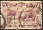 New Zealand #80 XF Used 9p Pink Terrace From 1898 - Usados