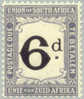 South Africa J6 Mint Hinged 6p Postage Due From 1914 - Impuestos