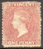 St. Vincent #11 (SG10) Mint No Gum 1p Victoria From 1863, Perf 12.5 X 14 - St.Vincent (...-1979)