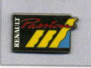 Pin´s  Automobile  RENAULT  PASSION  Argent  Très  Foncé  ARTHUS  BERTRAND - Arthus Bertrand