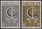 Lussemburgo 1966 Europa 2 Vl  Nuovi Serie Completa - 1966