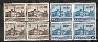 1954 TRIESTE A PATTI LATERANSI QUARTINA MNH ** - 6653 - Neufs