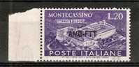 1951 TRIESTE A MONTECASSINO VARIETà MNH ** - VR6752 - Mint/hinged