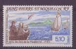 SAINT-PIERE-ET-MIQUELON N° 579** NEUF AVEC CHARNIERE  BATEAU AVEC EXPATRIES - Sonstige & Ohne Zuordnung