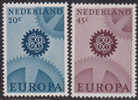 Paesi Bassi 1967 Europa 2 Vl  Nuovi - 1967