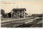 Carte Postale Ancienne Egriselles Le Bocage - La Gare - Chemin De Fer - Egriselles Le Bocage