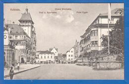 Österreich; Kufstein; Oberer Stadtplatz, Auto Garage; Post, Sparkasse, Hotel Egger - Kufstein