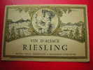 ETIQUETTE-VIN D'ALSACE-RIESLING-MICHEL VIDAL NEGOCIANT-ELEVEUR A MEURSAULT-COTE D´OR - Riesling